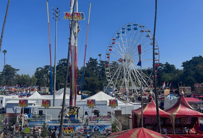 LA County Fairs Mach 1 and Ferris Wheel